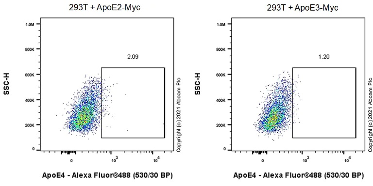 Flow Cytometry (Intracellular) - Anti-Apolipoprotein E4 antibody [4E4] (AB169861)