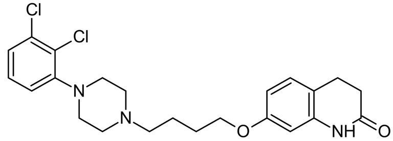 Chemical Structure - Aripiprazole, Partial dopamine D2 agonist (AB120764)