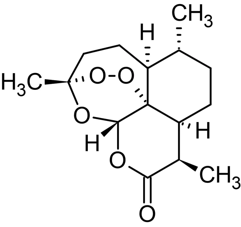 Chemical Structure - Artemisinin, Antimalarial compound (AB141308)
