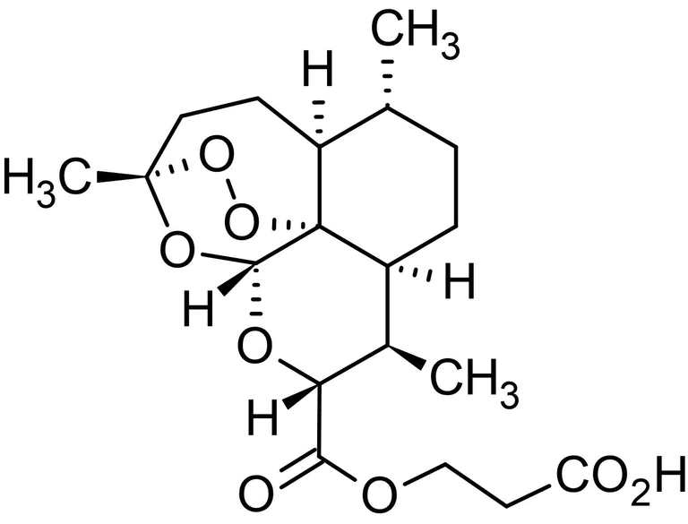 Chemical Structure - Artesunate, artemisinin derivative (AB142829)