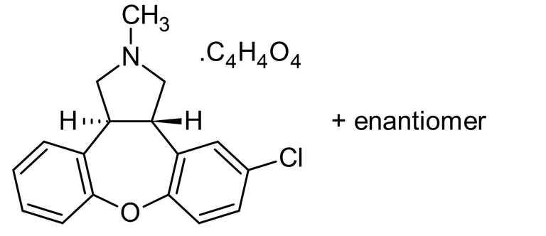 Chemical Structure - Asenapine maleate, 5-HT receptor antagonist and D2 antagonist (AB120576)