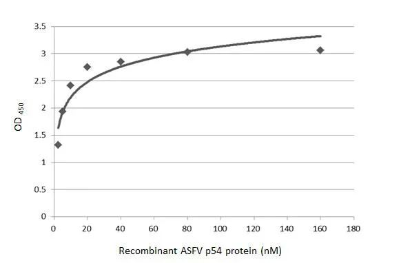 Sandwich ELISA - Anti-ASFV p54 antibody [GT1075] - BSA and Azide free (AB327555)