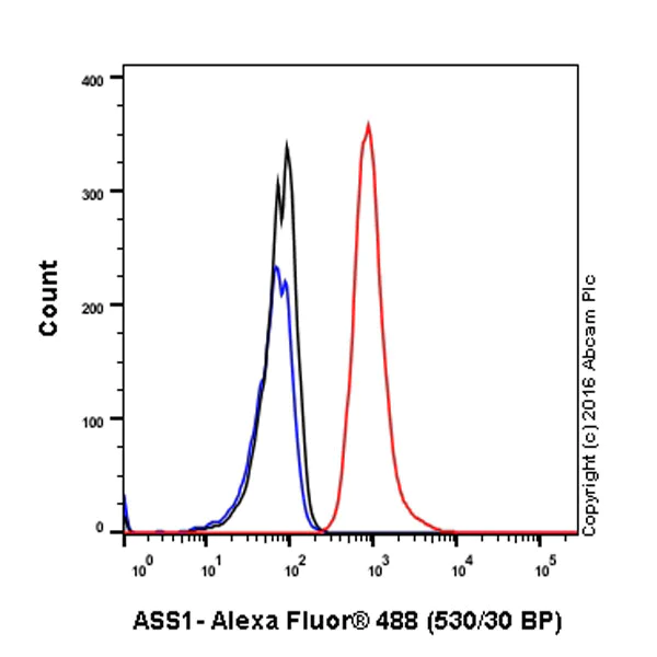 Flow Cytometry (Intracellular) - Anti-ASS1 antibody [EPR12398] - BSA and Azide free (AB231684)