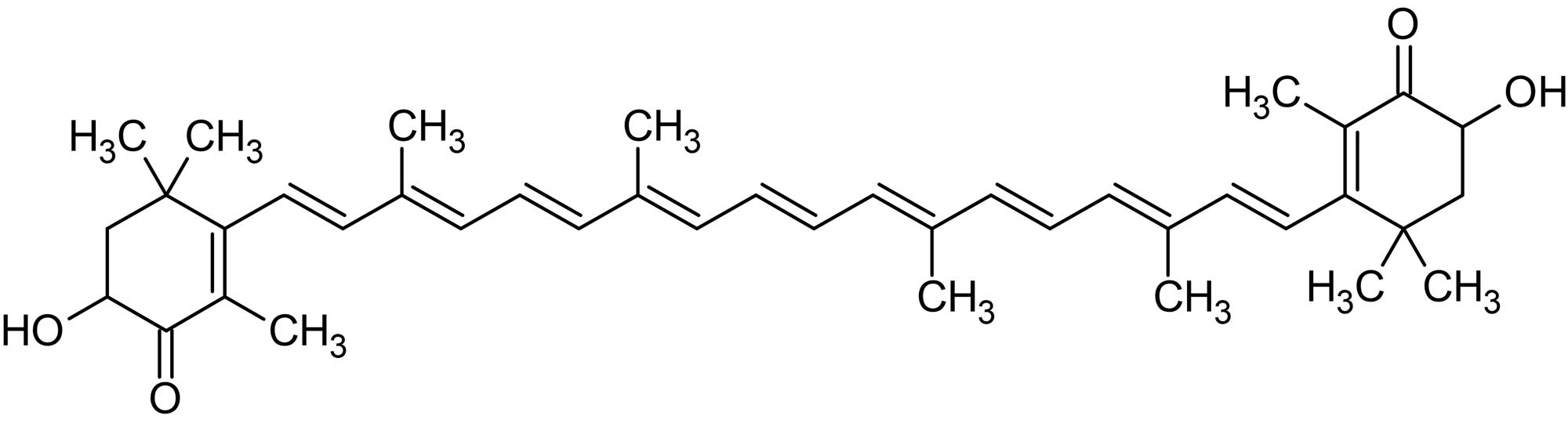 Chemical Structure - Astaxanthin, Antioxidant agent (AB144193), expandable thumbnail