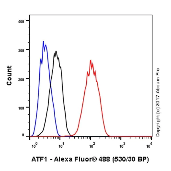 Flow Cytometry (Intracellular) - Anti-ATF1 antibody [EPR17028] - BSA and Azide free (AB240253)
