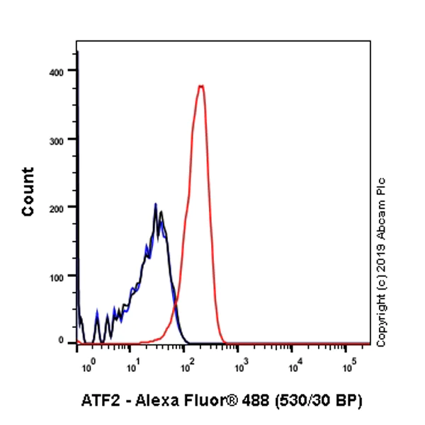 Flow Cytometry (Intracellular) - Anti-ATF2 antibody [EPR22938-114] - BSA and Azide free (AB256820)