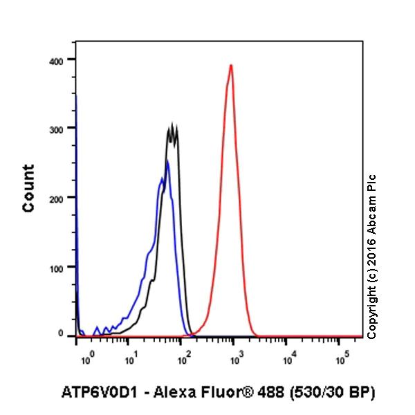Flow Cytometry (Intracellular) - Anti-ATP6V0D1/P39 antibody [EPR18320-38] (AB202899)