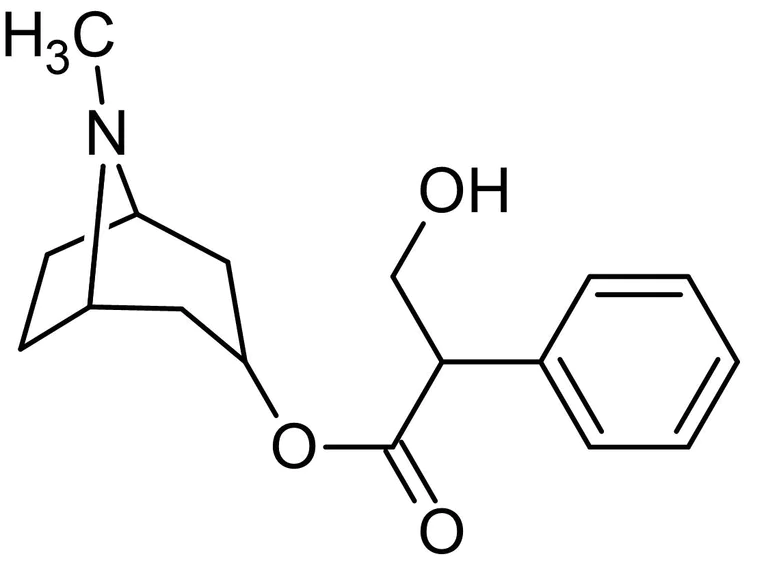 Chemical Structure - Atropine, mAChR antagonist (AB145582)
