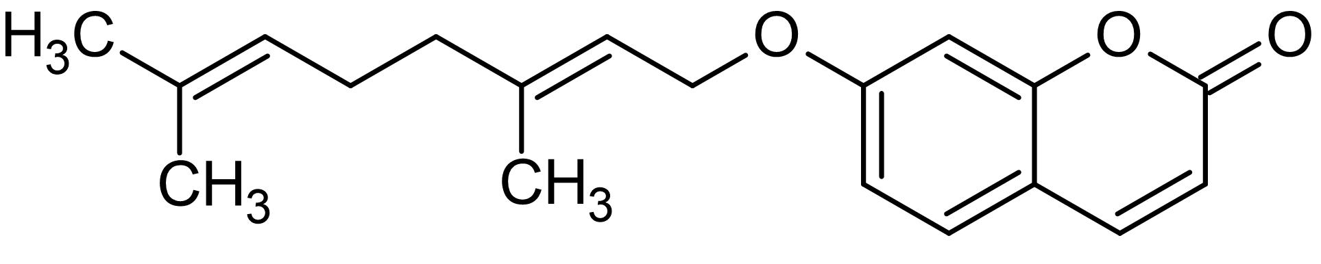 Chemical Structure - Auraptene, Activates PPARalpha and PPARgamma (AB141907), expandable thumbnail