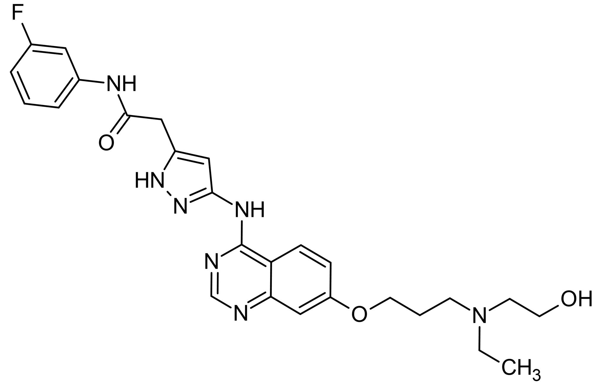 Chemical Structure - AZD1152-HQPA, Aurora B kinase inhibitor (AB142049), expandable thumbnail