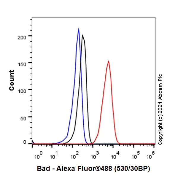Flow Cytometry (Intracellular) - Anti-Bad antibody [Y208] (AB32445)