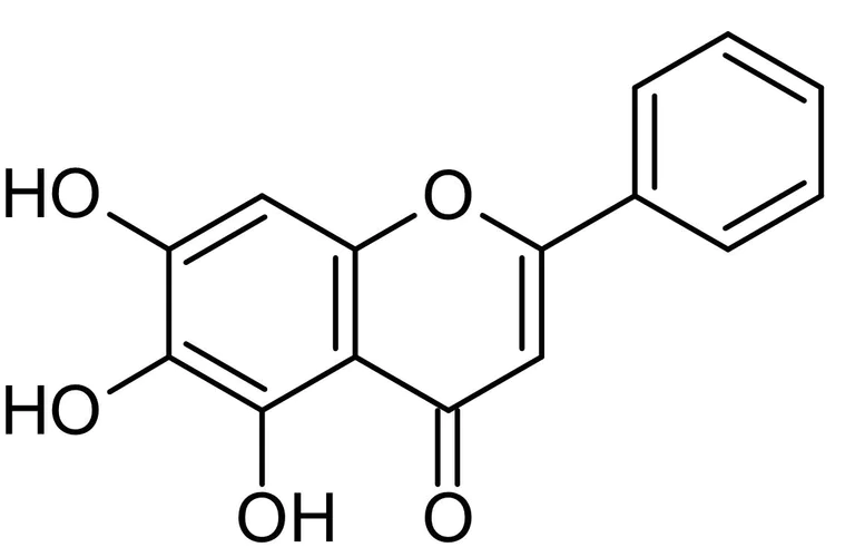 Chemical Structure - Baicalein, Lipoxygenase inhibitor. (AB120723)