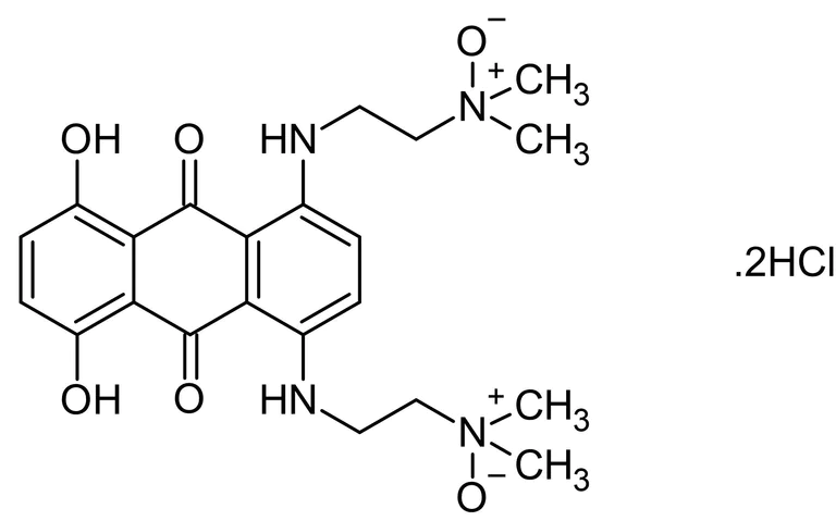 Chemical Structure - Banoxantrone dihydrochloride (AQ4N), Topoisomerase II inhibitor (AB144573)