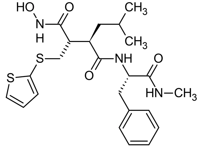 Chemical Structure - Batimastat (BB-94) (DMSO solution), Matrix metalloprotease (MMP) inhibitor (AB146619)