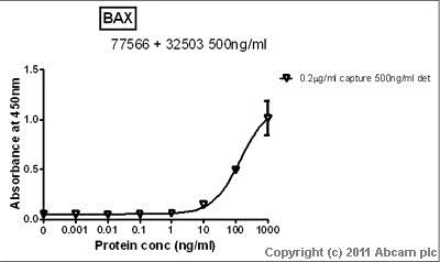Sandwich ELISA - Anti-Bax antibody [E63] (AB32503)
