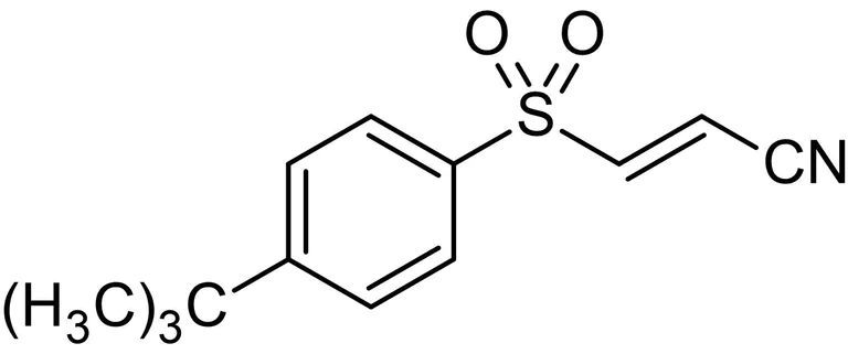 Chemical Structure - BAY 11-7085, Irreversible inhibitor of TNF alpha-induced IxBalpha phosphorylation (AB141574)
