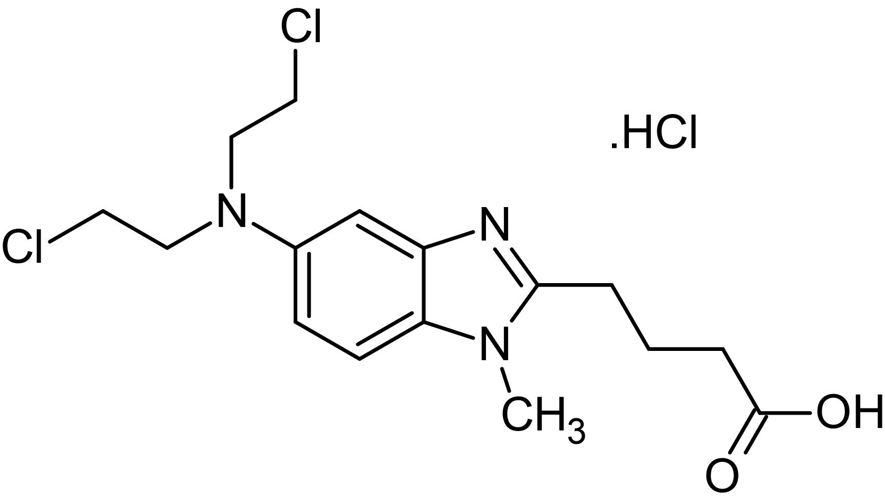 Chemical Structure - Bendamustine hydrochloride, DNA alkylating agent (AB141096), expandable thumbnail