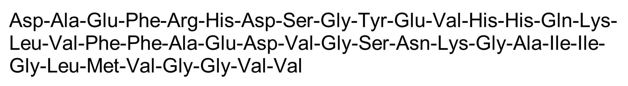 Chemical Structure - beta-Amyloid Peptide (1-40) (human) (AB120479), expandable thumbnail