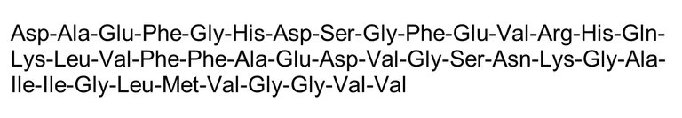 Chemical Structure - beta-Amyloid Peptide (1-40) (rat/mouse) (AB120957)