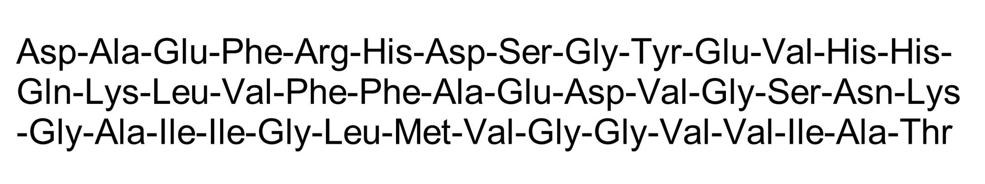 Chemical Structure - beta-Amyloid Peptide (1-43) (Aβ43) (AB120963), expandable thumbnail