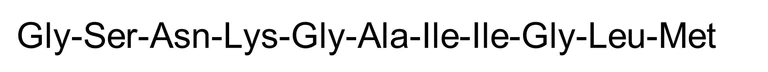 Chemical Structure - beta-Amyloid Peptide (25-35) (human), toxic amyloid beta (25-35) protein fragment (AB120480)