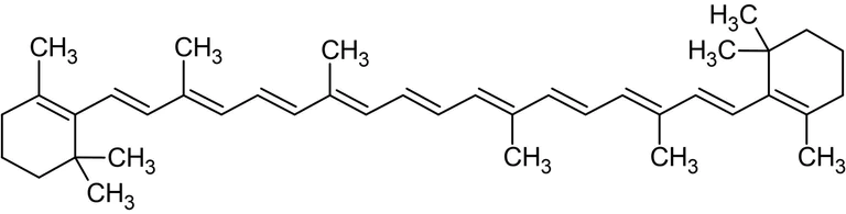 Chemical Structure - beta-Carotene, Antioxidant (AB142849)