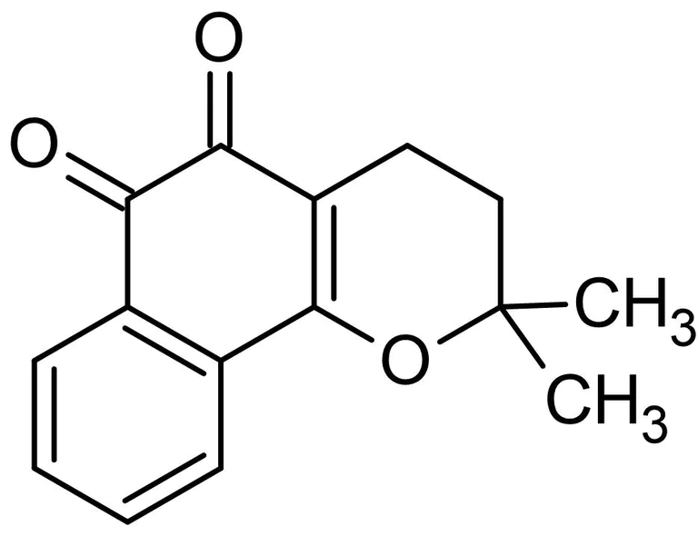Chemical Structure - beta-Lapachone, Topoisomerase I inhibitor (AB141097)