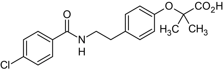 Chemical Structure - Bezafibrate, Pan-PPAR agonist (AB141233)