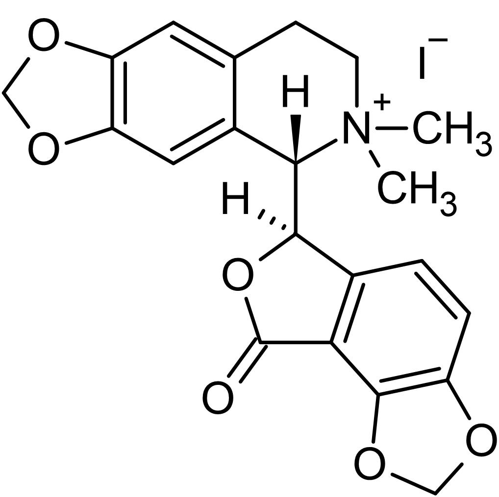Chemical Structure - (-)-Bicuculline methiodide (mM/ml), GABAA antagonist (AB144491), expandable thumbnail