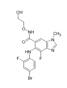 Chemical Structure - Binimetinib, MEK1/2 inhibitor (AB254449)