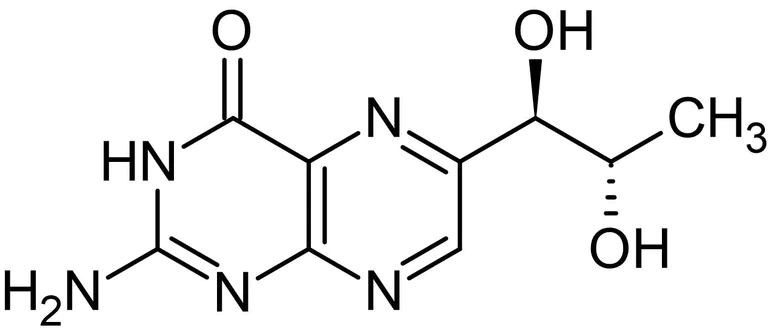 Chemical Structure - Biopterin, coenzyme and cofactor of iNOS activity (AB142835)