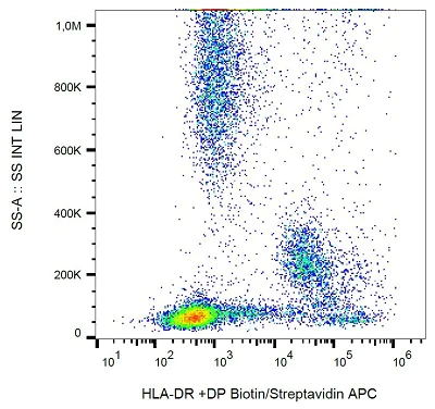Flow Cytometry - Biotin Anti-HLA DR + HLA DP antibody [MEM-136] (AB239239)