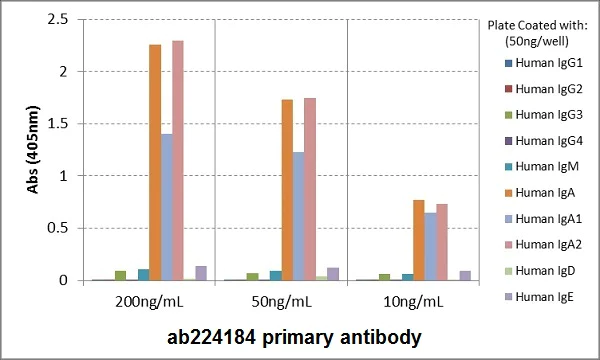 ELISA - Biotin Anti-IgA antibody [RM128] (AB224184)