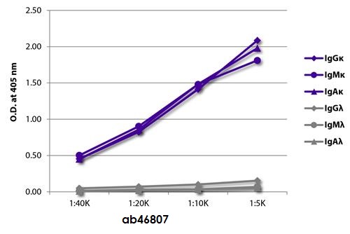ELISA - Biotin Anti-Kappa light chain antibody (AB46807), expandable thumbnail