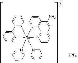 Chemical Structure - Bis(2,2'-bipyridine)-(5-aminophenanthroline)ruthenium bis(hexafluorophosphate) (AB274304)
