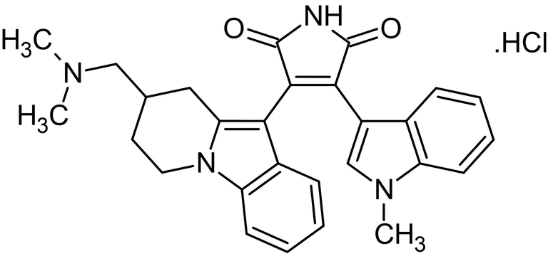 Chemical Structure - Bisindolylmaleimide XI hydrochloride, PKC inhibitor (AB143783)