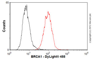 Flow Cytometry (Intracellular) - Anti-BRCA1 antibody [MS110] (AB16780), expandable thumbnail