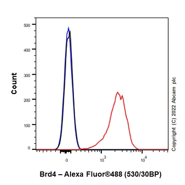 Flow Cytometry (Intracellular) - Anti-Brd4 antibody [EPR25425-23] - BSA and Azide free (AB289893)
