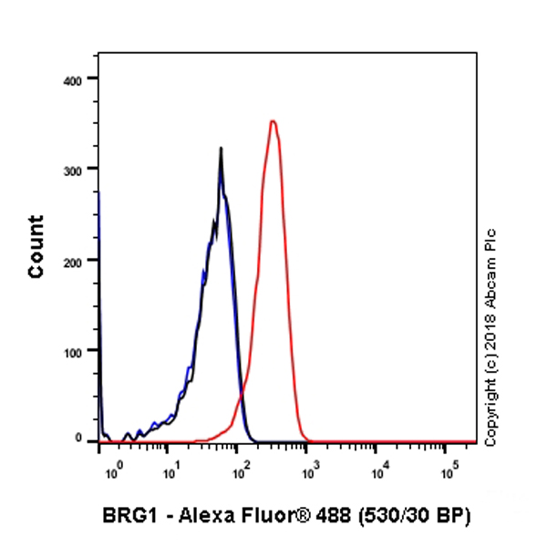 Flow Cytometry (Intracellular) - Anti-BRG1 antibody [EPR3912] - BSA and Azide free (AB222230), expandable thumbnail