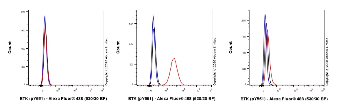 Flow Cytometry (Intracellular) - Anti-BTK (phospho Y551) antibody [EP267Y] - BSA and Azide free (AB247285), expandable thumbnail