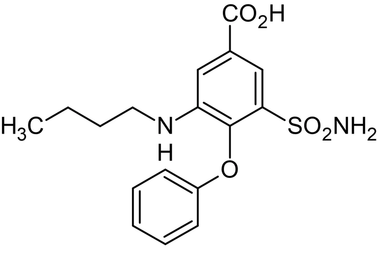 Chemical Structure - Bumetanide, Na+/2Cl-/K+ cotransporter inhibitor (AB142489)