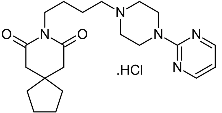 Chemical Structure - Buspirone hydrochloride, 5-HT1A agonist (AB120420)