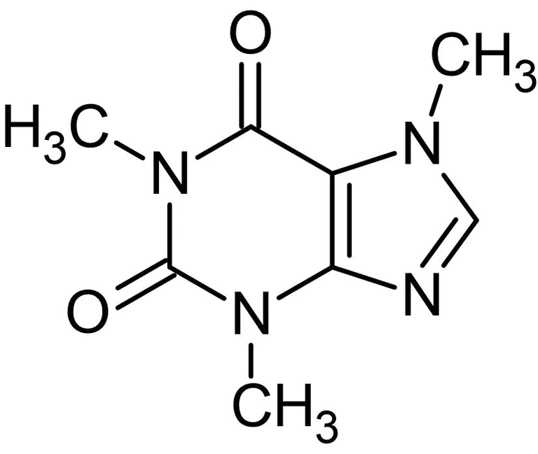 Chemical Structure - Caffeine, Adenosine antagonist (AB120240)