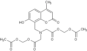 Chemical Structure - Calcein Blue AM acetate (AB275490)