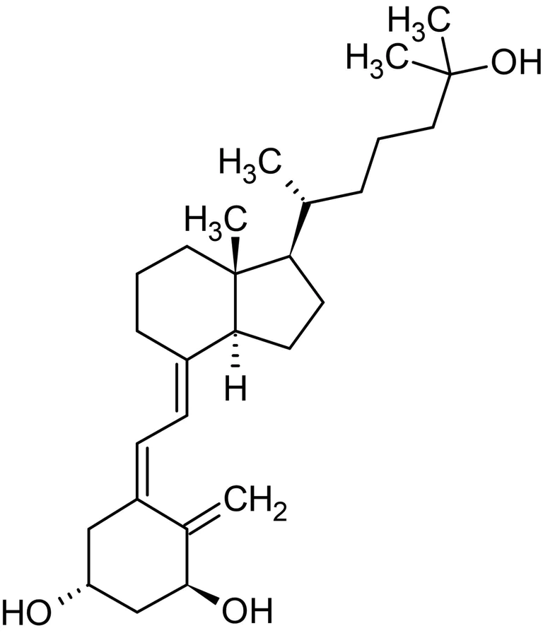 Chemical Structure - Calcitriol, Vitamin D receptor (VDR) agonist (AB141456)