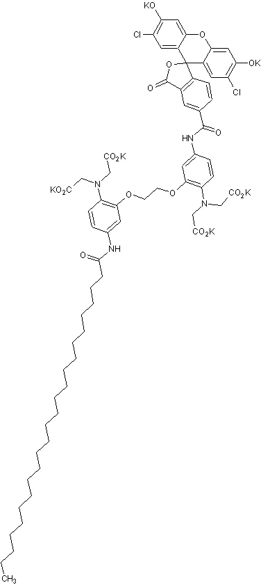 Chemical Structure - Calcium Green C24, hexapotassium salt (AB275322)
