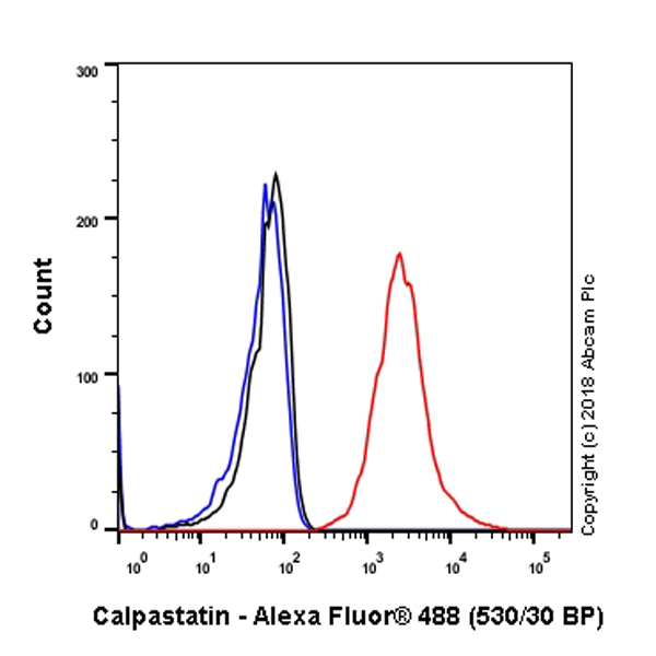 Flow Cytometry (Intracellular) - Anti-Calpastatin antibody [SP82] - BSA and Azide free (AB240938)
