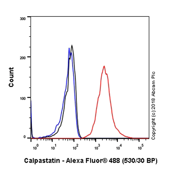 Flow Cytometry (Intracellular) - Anti-Calpastatin antibody [SP82] - BSA and Azide free (AB240938)