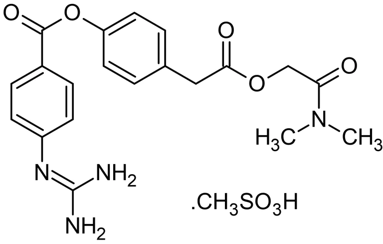 Chemical Structure - Camostat mesylate, TMPRSS2 inhibitor (AB145709)