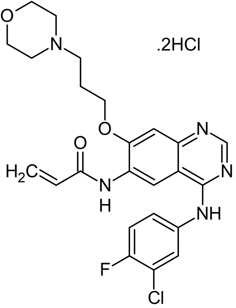Chemical Structure - Canertinib (CI-1033), EGFR and HER2/ErbB2 tyrosine kinase inhibitor (AB141402)
